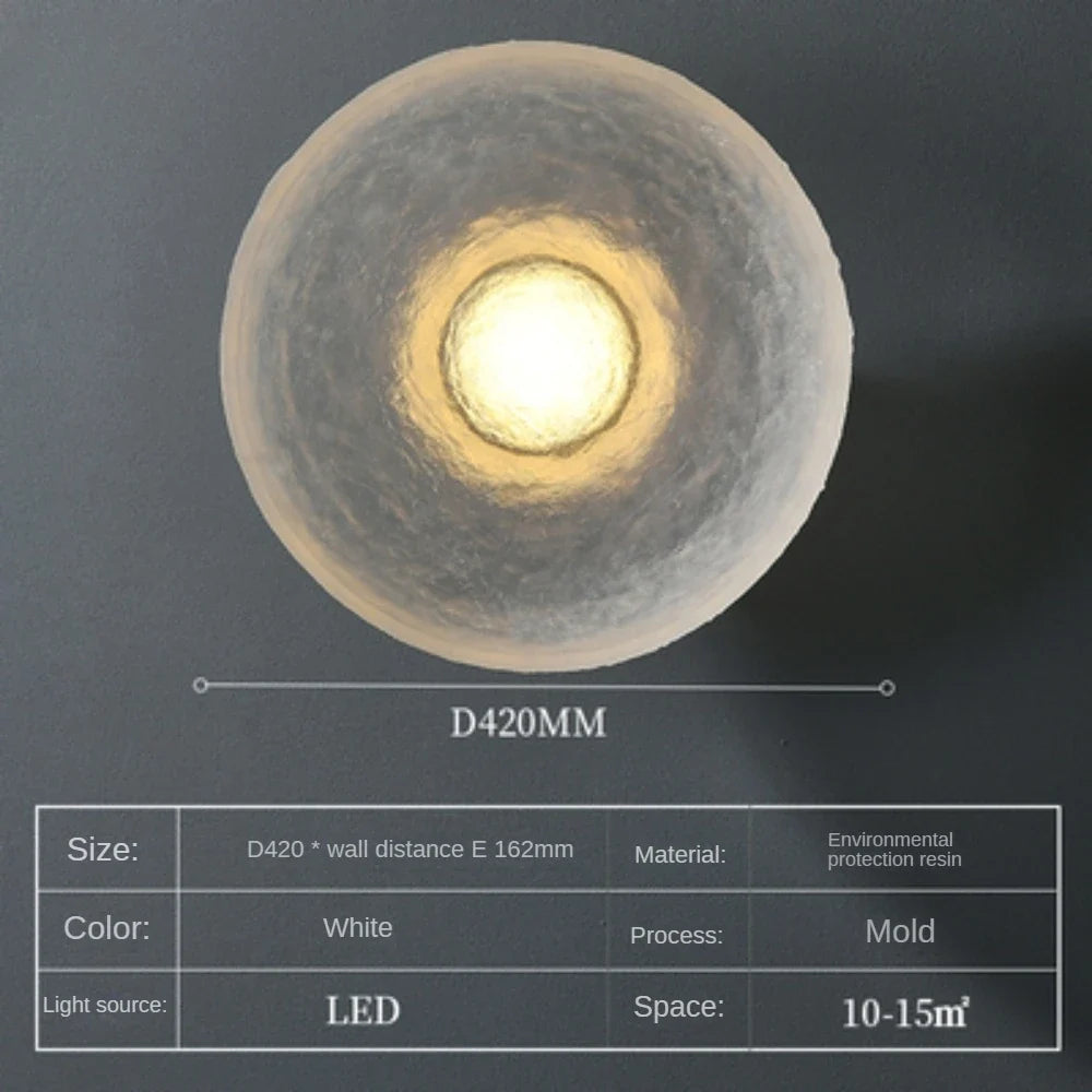 Applique murale — Ronde moderne à LED pour décoration intérieure et extérieure