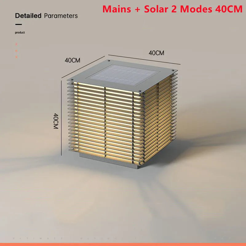 lampe de jardin solaire lumineuse pour extérieur décorative et étanche