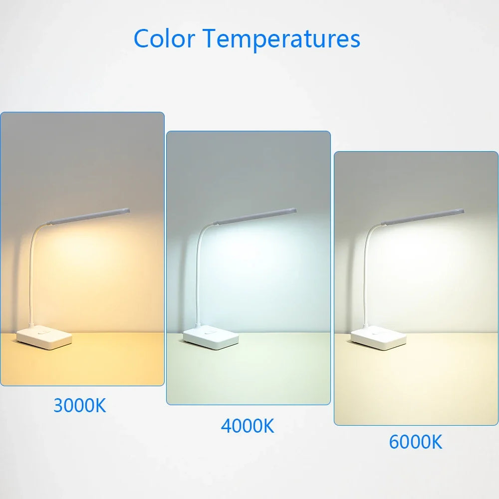 lampe de bureau led tactile usb gradation protection yeux
