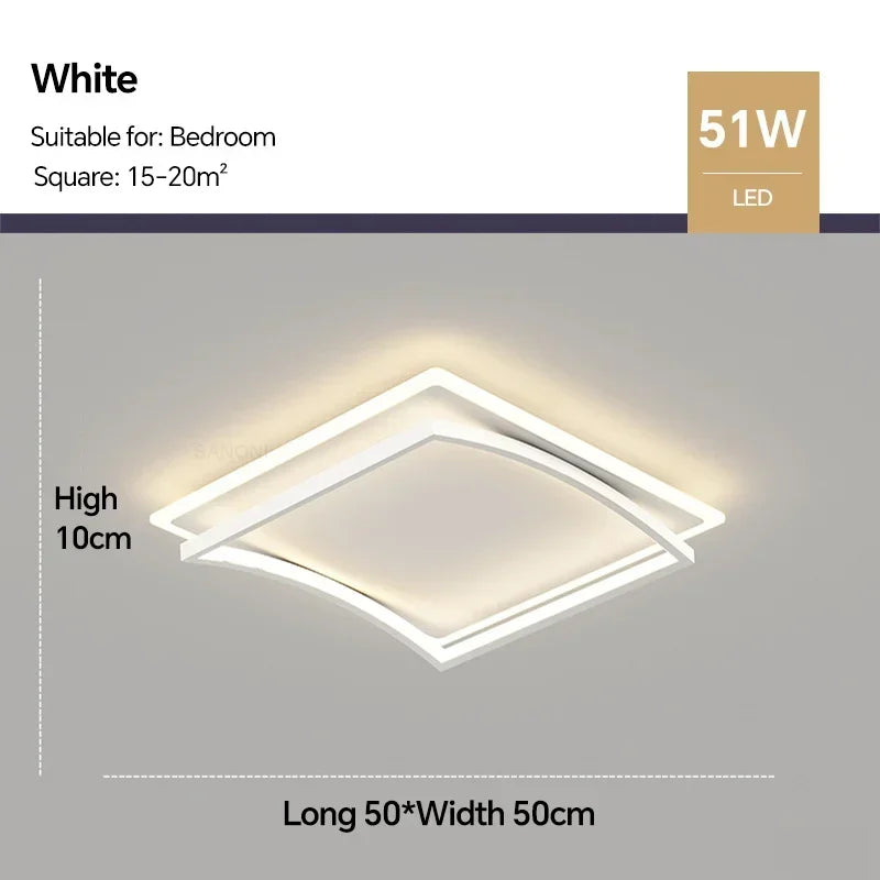 Plafonnier led moderne luminaire décoratif intérieur design élégant Honoré Éclaircie - Présence Moderne & Harmonie Intérieure