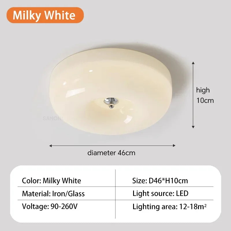Plafonnier — Ancien verre LED bauhaus maison
