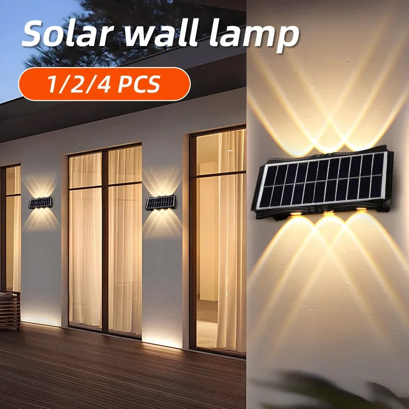 Applique murale — Extérieure solaire étanche avec interrupteur automatique
