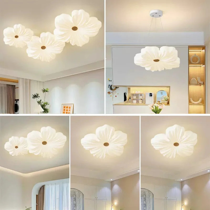 Plafonnier moderne à leds en forme de fleur pour décoration intérieure Adélie Souffle - Une Note Actuelle dans le Décor