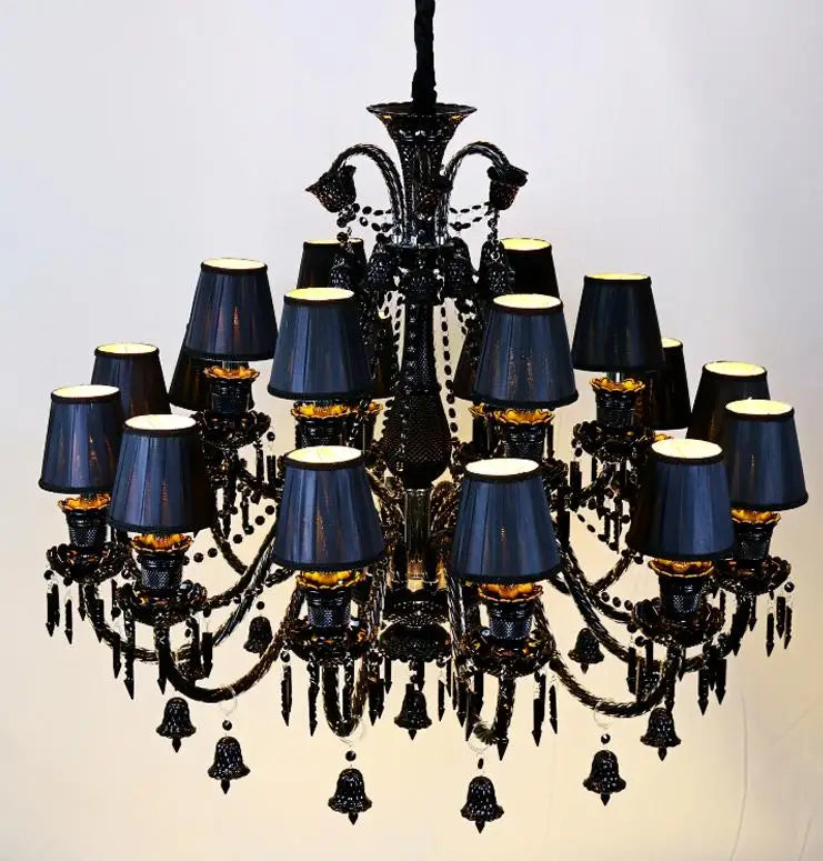 Lustre — En cristal à 44 bras pour hôtel et centre commercial