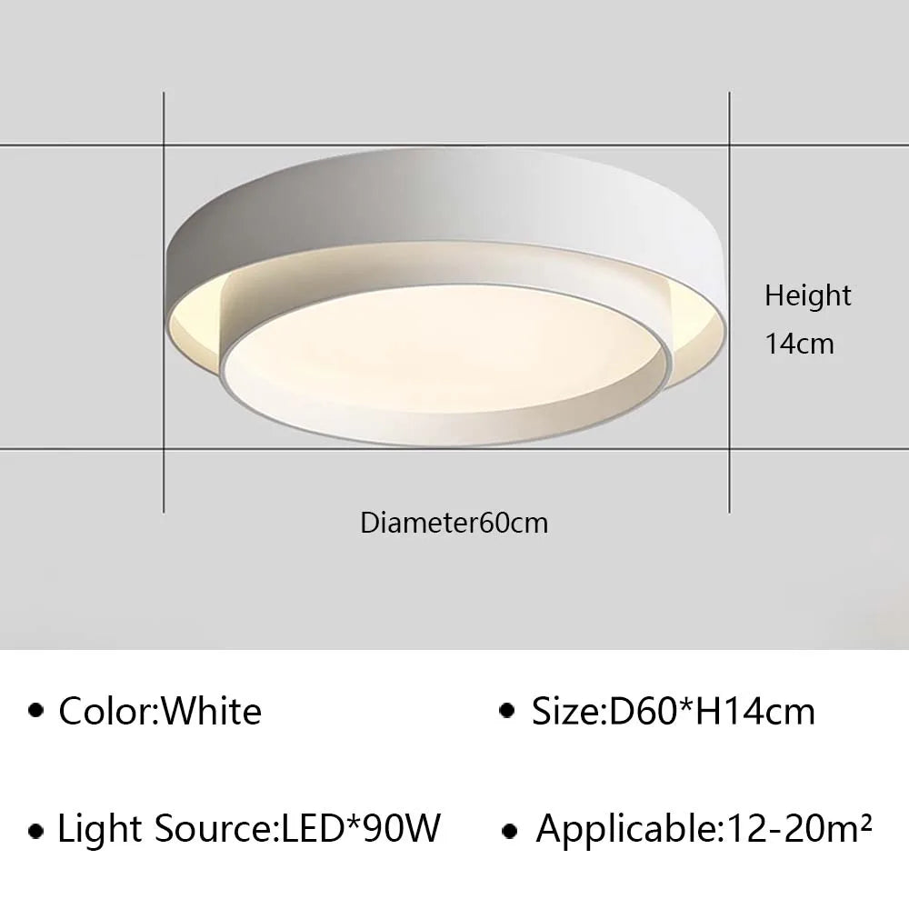 Plafonnier — LED ultra mince lustre moderne intérieur