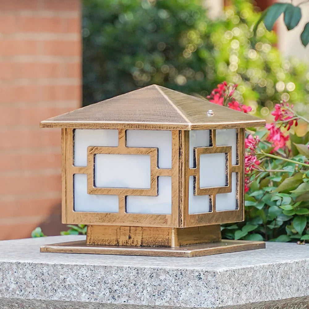 lampe extérieure rétro pour éclairage de jardin et chemin