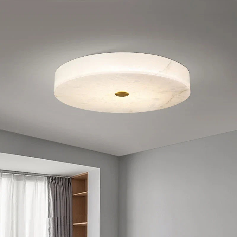 Plafonnier — Circulaire en marbre luminaire nordique de luxe