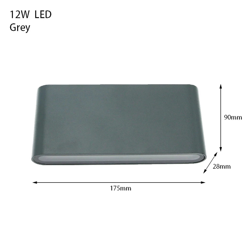 Applique murale — LED moderne étanche luminaire décoratif intérieur extérieur aluminium