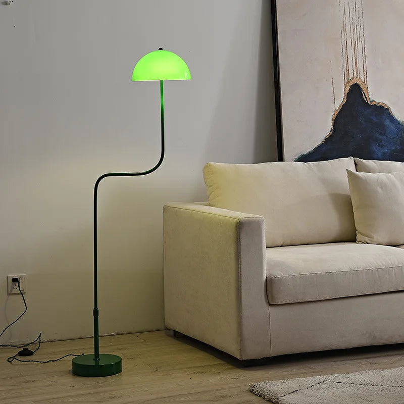 lampe à poser design en forme de germe de soja en verre