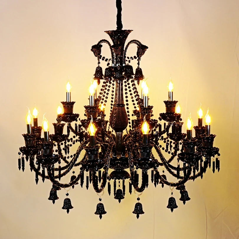 Lustre — En cristal à 44 bras pour hôtel et centre commercial