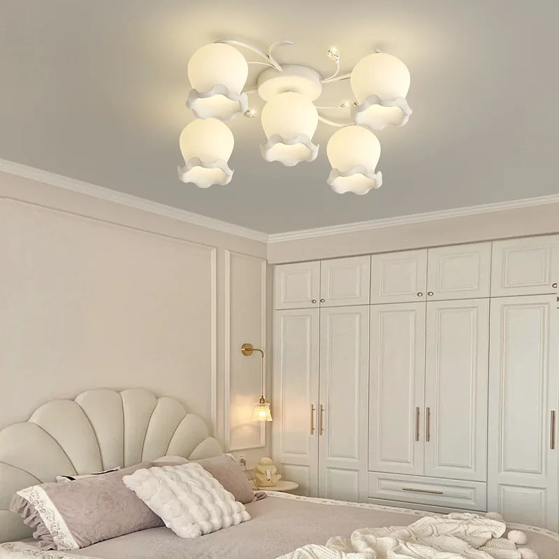 lampe de chevet rétro moderne style crème nordique 2024
