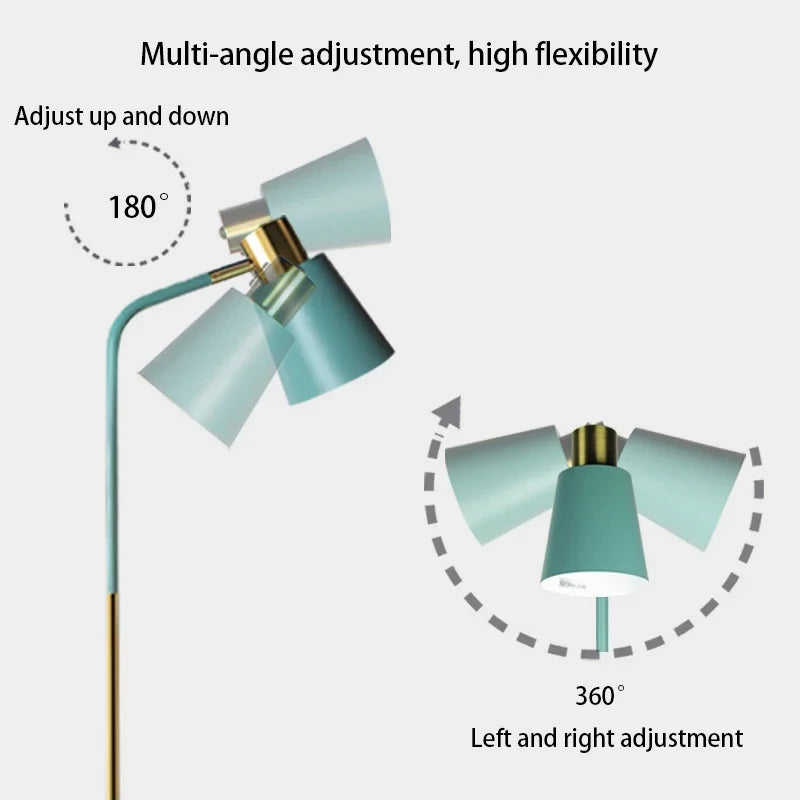 Lampadaire — Nordique réglable à LED pour éclairage décoratif