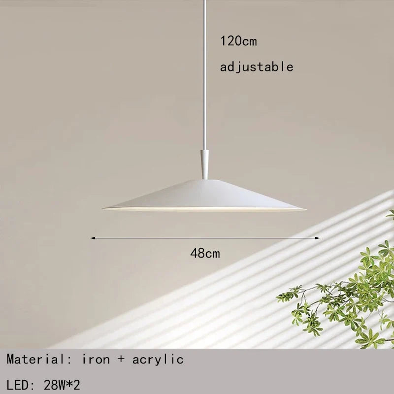 lampe led minimaliste à gradation variable pour restaurant