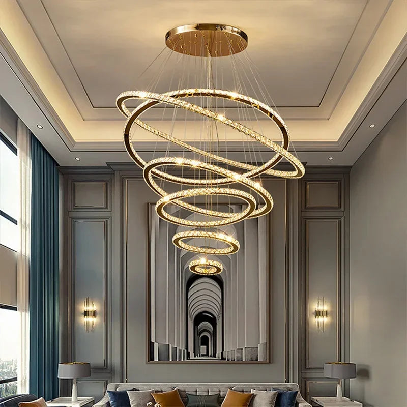 Lustre — En cristal winfordo pour hall d'exposition