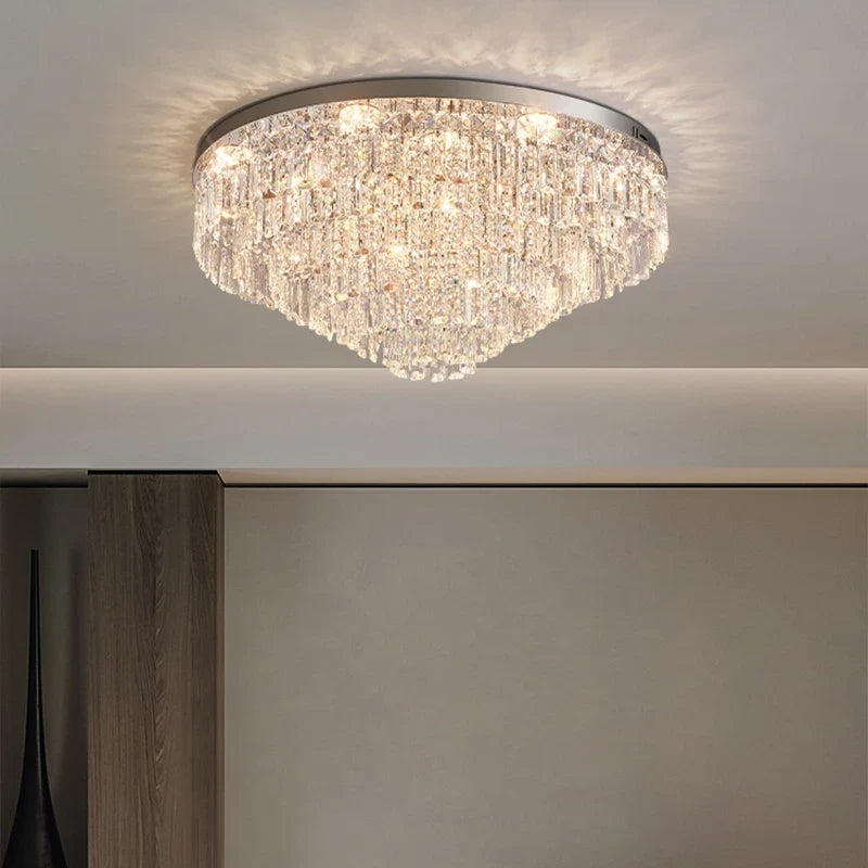 Plafonnier en cristal luxe style français atmosphère simple 2024 Maël Épure - Simplicité & Caractère au Quotidien