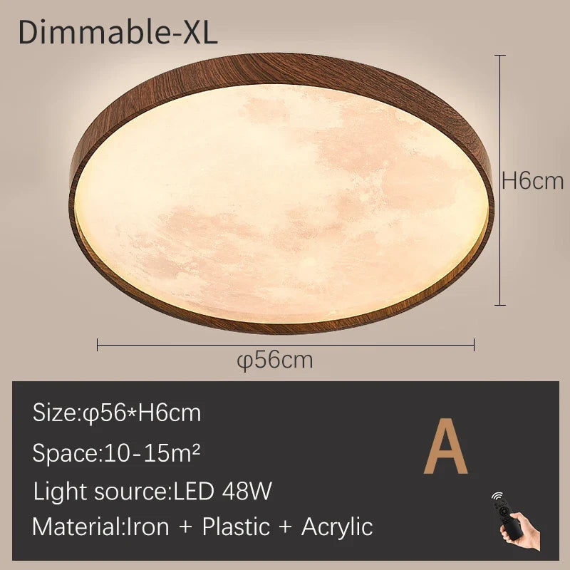 Plafonnier — Lune moderne LED à intensité variable