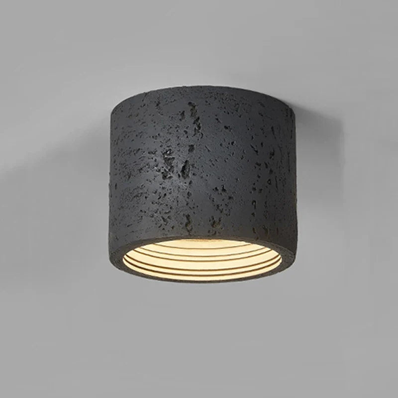 Spot Wabi Sabi - lumineux Led en ciment rouge Octave Nocturne - Une Note Singulière dans le Décor
