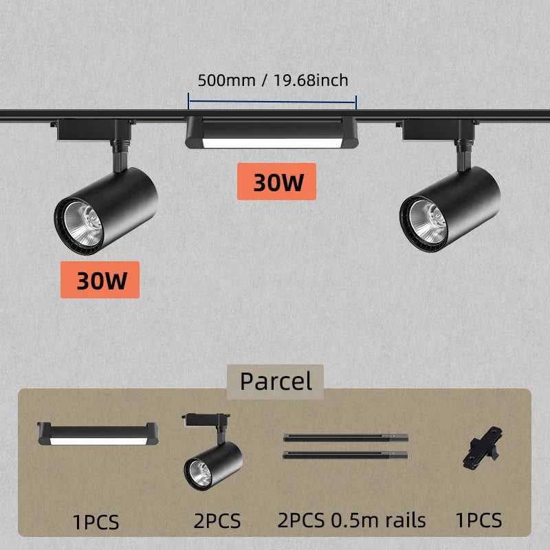 Spot — LED sur rail pour éclairage de magasin