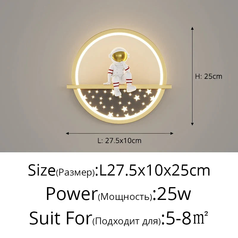 lampe de chevet lune astronaute décor minimaliste moderne