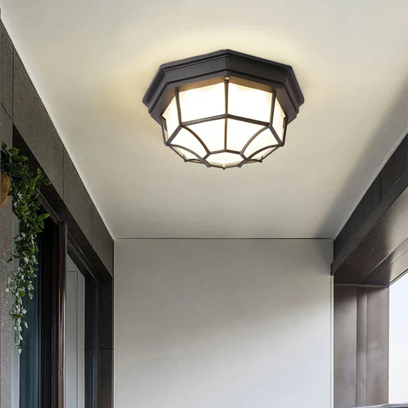 Plafonnier — LED imperméable extérieur design rétro moderne et simple
