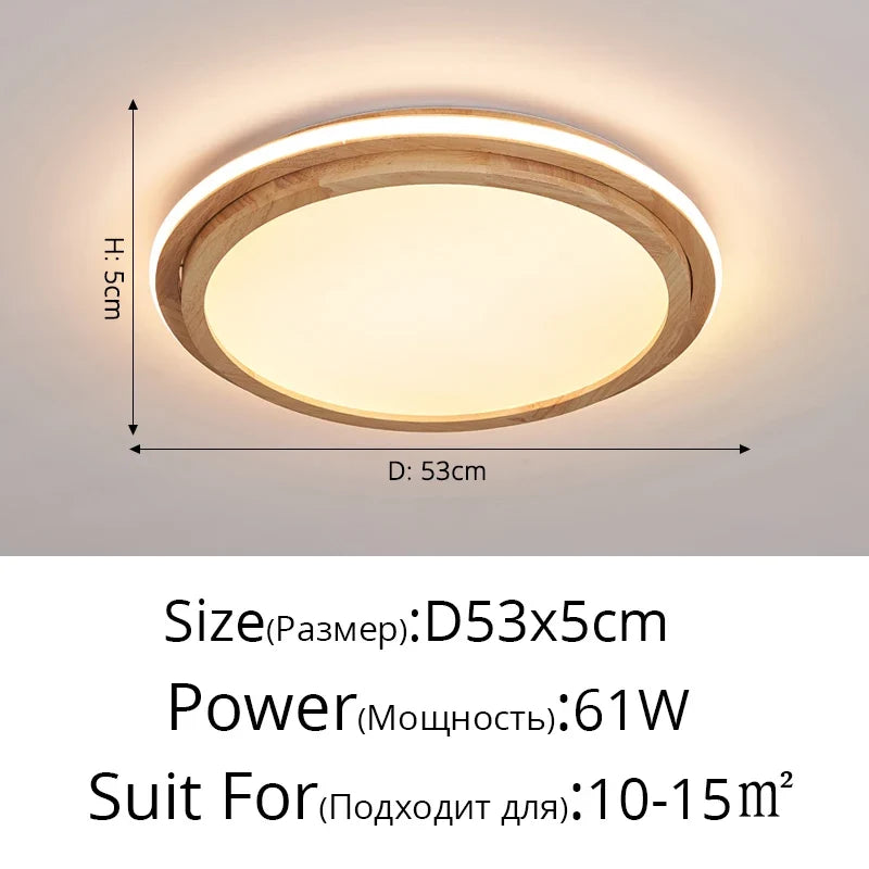 Plafonnier — LED style japonais pour entrée et couloir