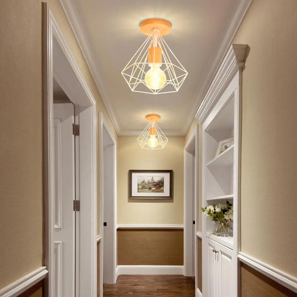 Plafonnier — LED rétro industriel en métal décoratif vintage