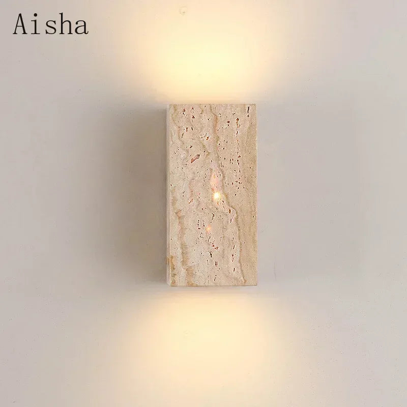 Applique murale en pierre pour jardin et cour décorative Manon Arpège - Un Accent Lumineux pour Vos Extérieurs