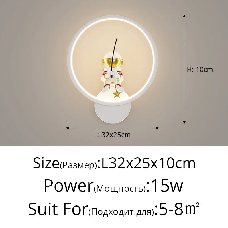 lampe de chevet lune astronaute décor minimaliste moderne