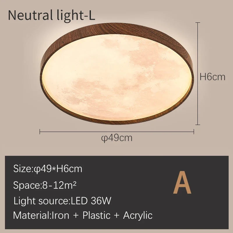 Plafonnier — Lune moderne LED à intensité variable
