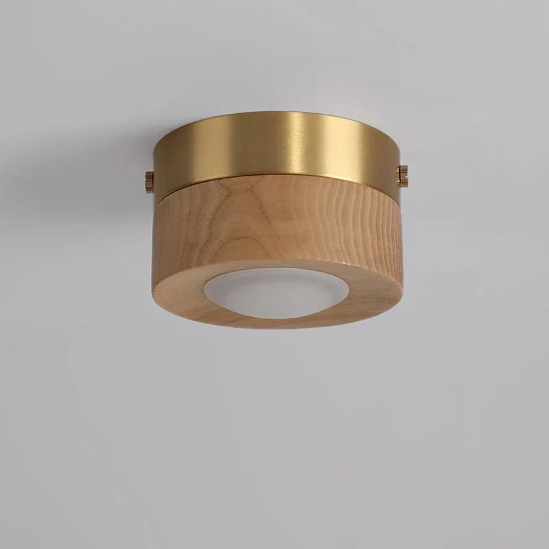 Lampe plafonnier en noyer et frêne led décoration maison Aurore Souffle en Bois - Une Touche Naturelle dans le Décor