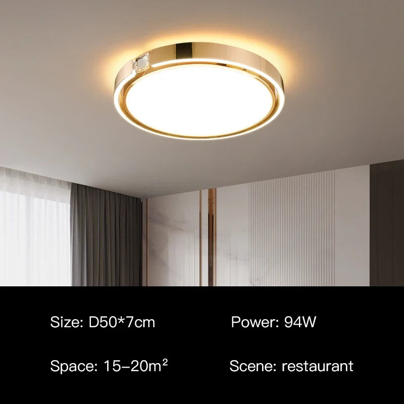 Plafonnier moderne à anneau design luxe pour intérieur Alma Matin en Anneau - Une Silhouette Tout en Rondeur