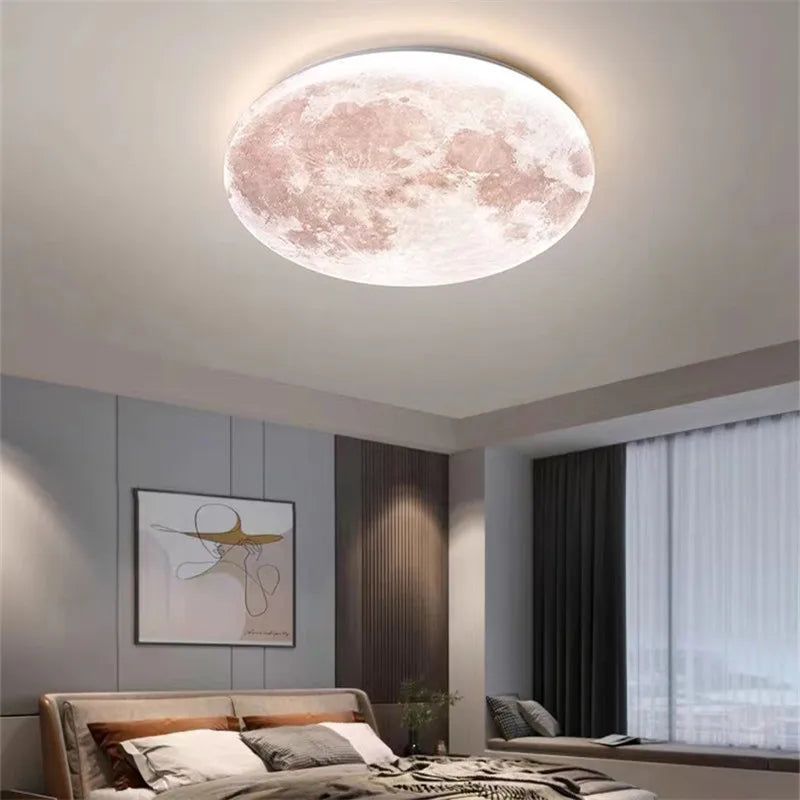 Plafonnier — Lune lampe LED éclairage romantique pour balcon et chambre enfant