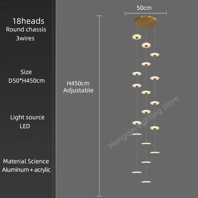 Lustre — Moderne à LED pour éclairage intérieur élégant