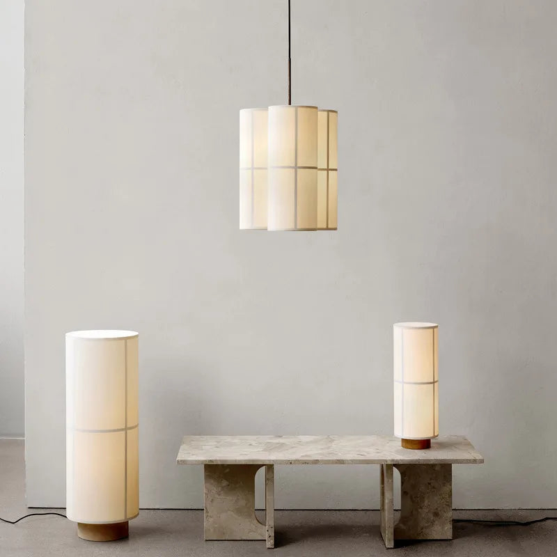 Lustre — À LED en tissu design wabi sabi pour décoration intérieure