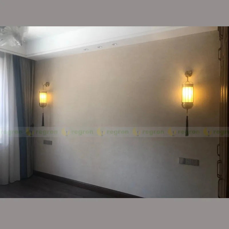 Applique murale — De luxe en lin pour éclairage intérieur élégant