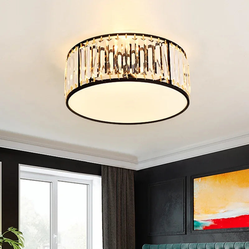 Plafonnier led en cristal décoration intérieure moderne pour votre espace Eugène Poème - Jeux de Reflets & Présence Raffinée