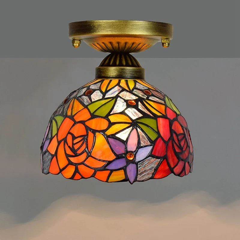 Plafonnier moderne en éclairage led nordique pour balcon et allée Hélène Cantate en Verre - Reflets Délicats & Élégance Visuelle