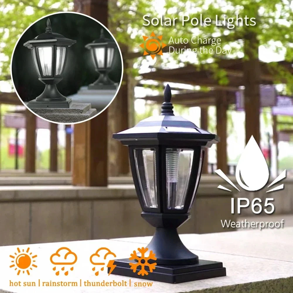 lampe solaire extérieure pour décoration de jardin et clôture