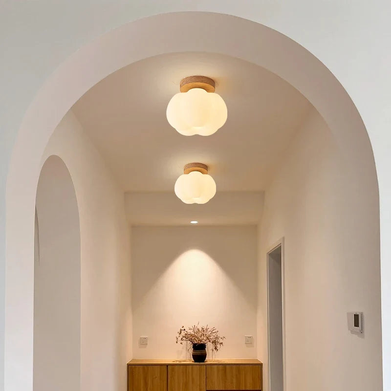 Plafonnier — LED design nordique moderne en forme de fleur de citrouille