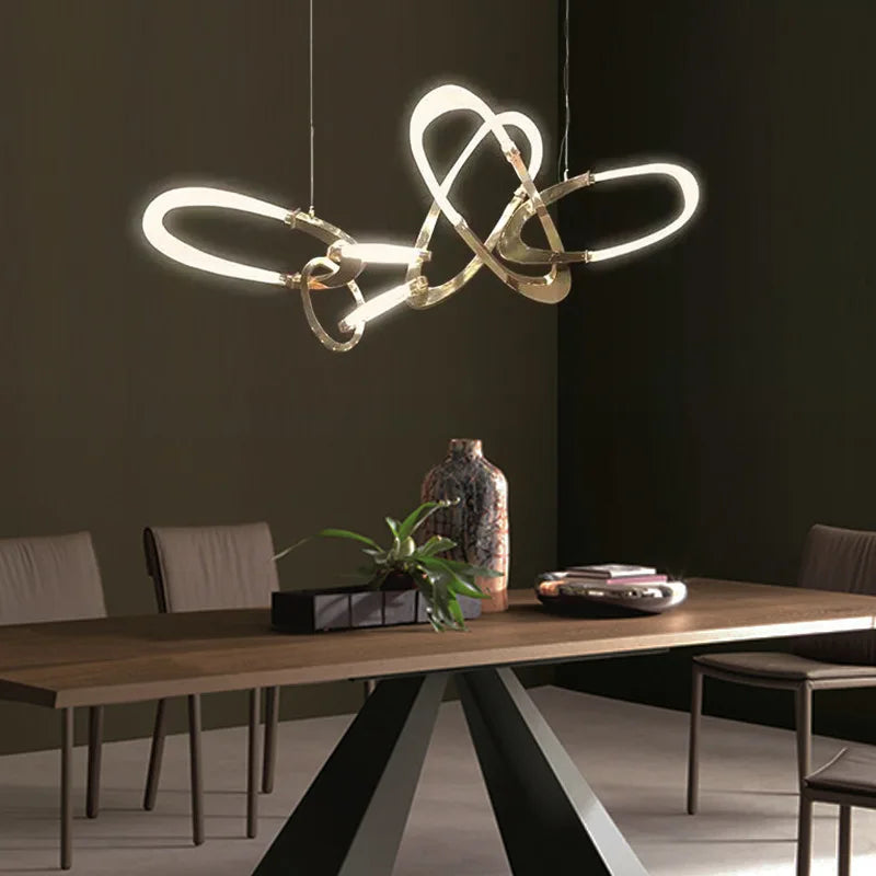 Lustre — En acier inoxydable galvanisé design irrégulier