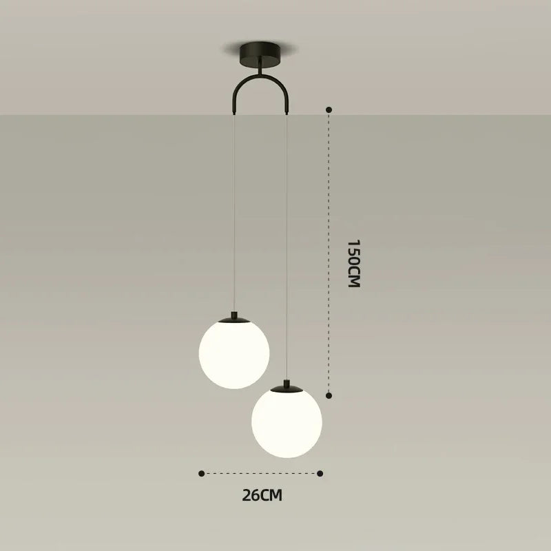 Lampe à poser — Suspendue nordique pour décoration intérieure