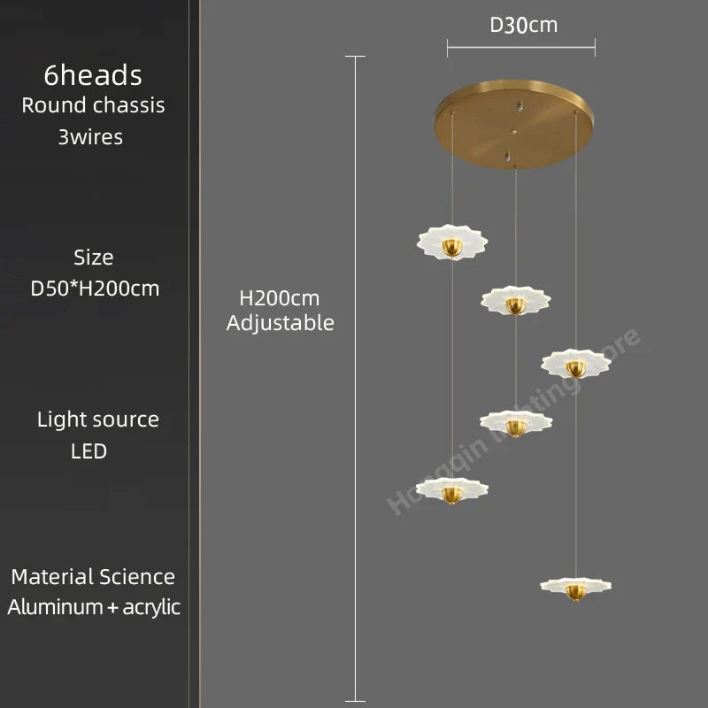 Lustre — Moderne à LED pour espaces intérieurs élégants et contemporains