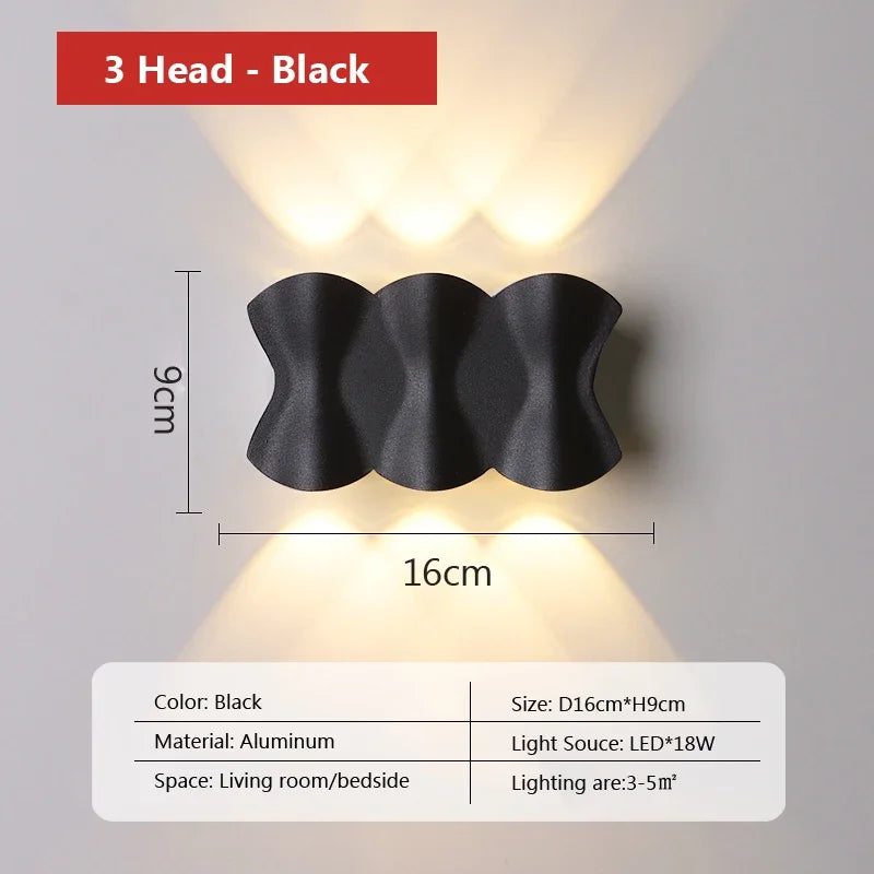 Applique murale — LED moderne pour extérieur et décoration jardin