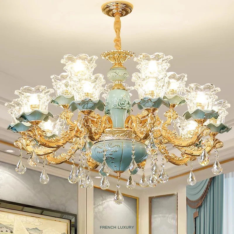 Lustre — Sol duplex style européen céramique