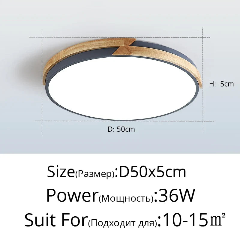 Plafonnier — LED ultra-mince design nordique décoratif encastré
