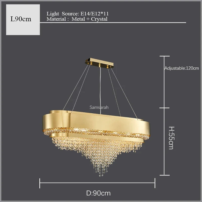 Lustre — En cristal design moderne pour une décoration élégante