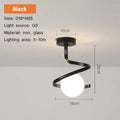 Plafonnier — LED nordique boule verre