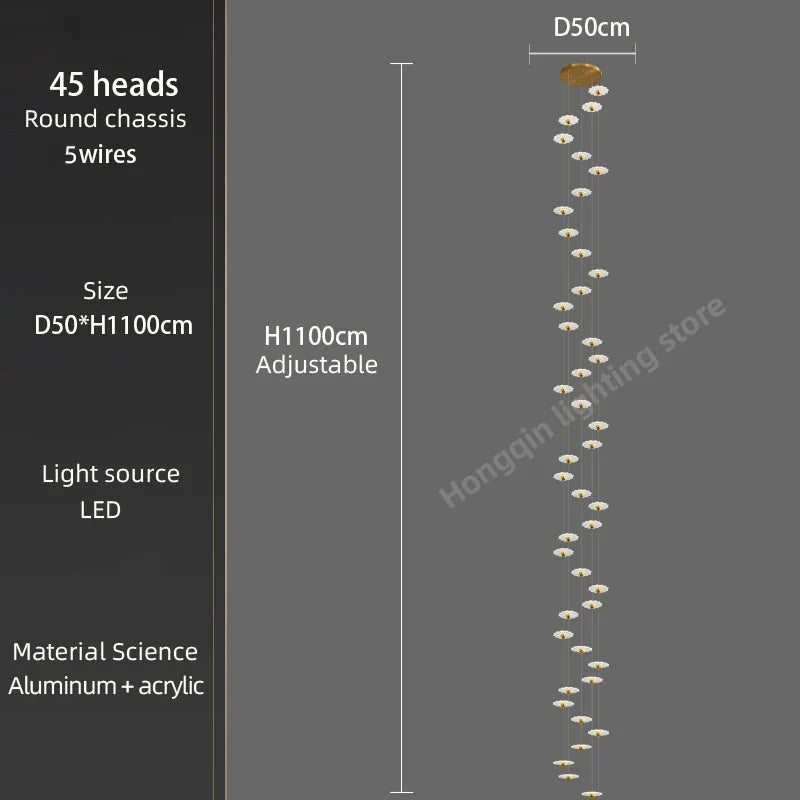 Lustre — Moderne à LED pour espaces intérieurs élégants et contemporains