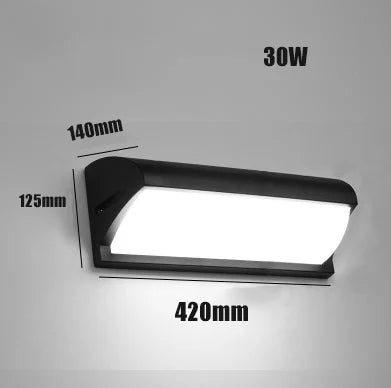 Applique murale — LED aluminium étanche pour extérieur et jardin