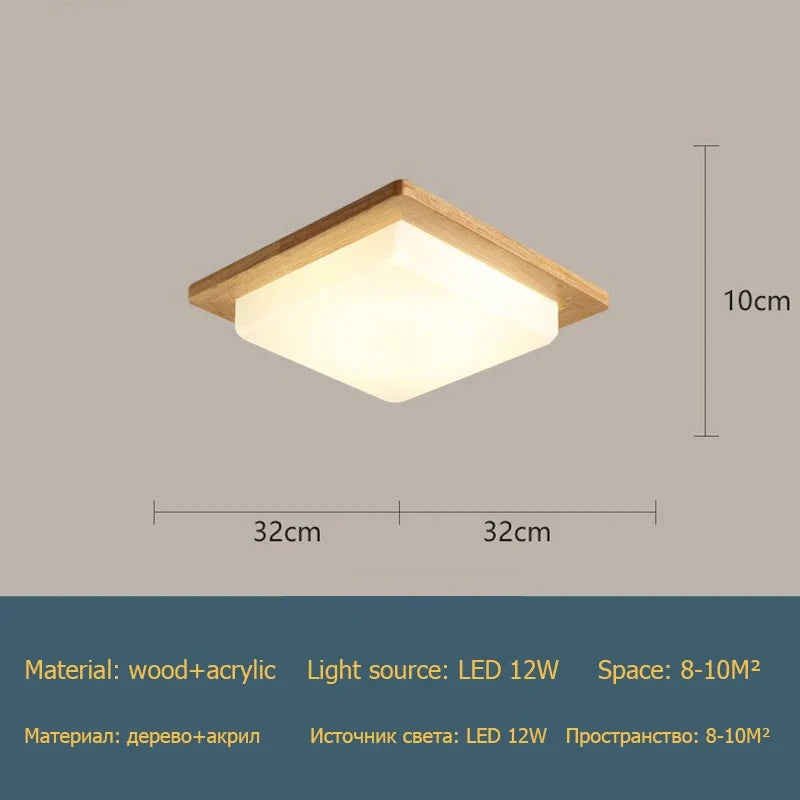 Plafonnier grain de bois moderne pour décoration maison Nélia Silhouette - Matière Chaleureuse & Lignes Élégantes